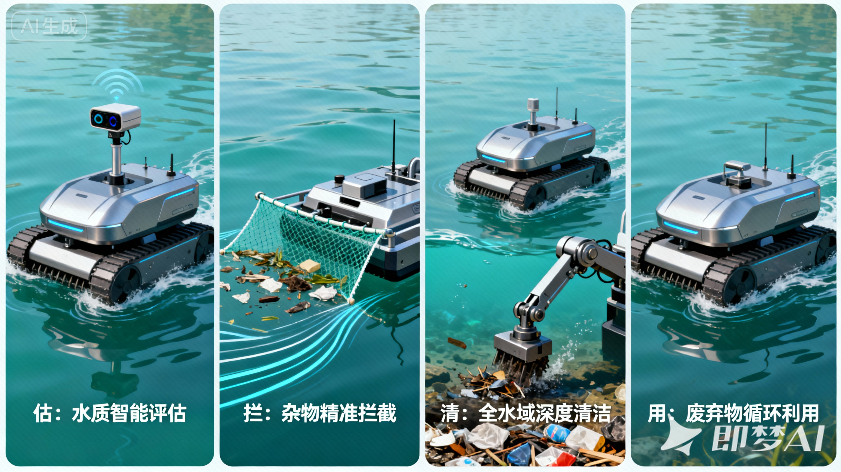 水上清洁机器人解决方案